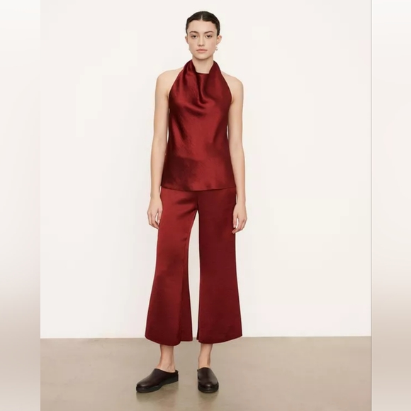 SOLD VINCE Satin Halter Top - Picture 2 of 3